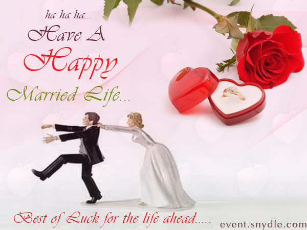 One more Funny wedding wishes cards for you, just enjoy to share…
