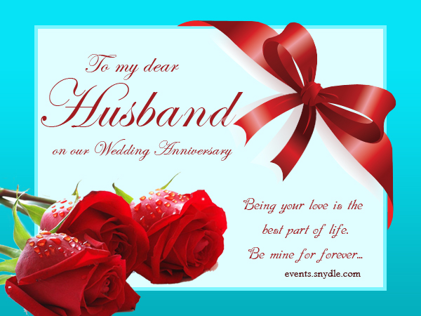Wedding Anniversary Cards for Husband - Festival Around ...