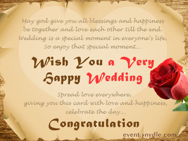 wedding wishes greetings