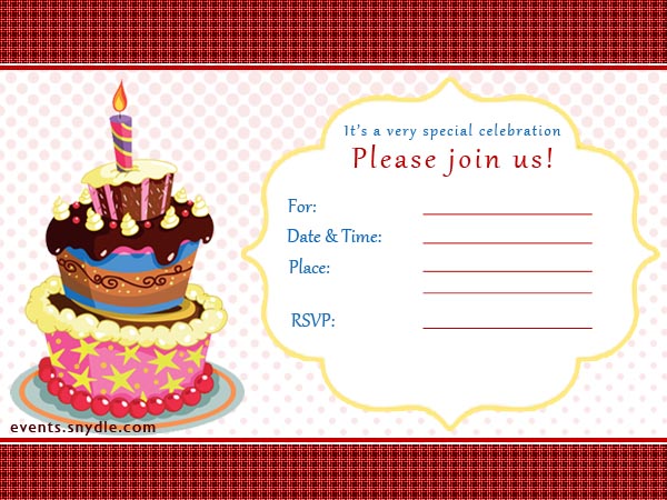 Birthday Invitation Card With Name And Photo 2