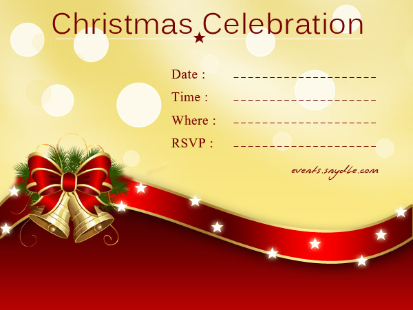 Sample Invitation Card For Christmas Party 5