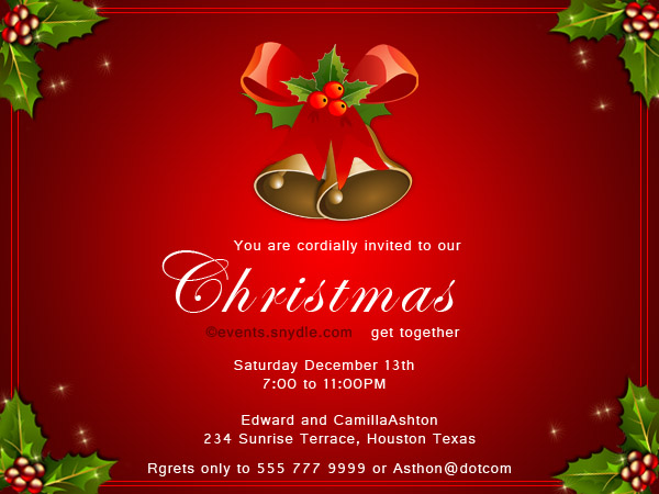 Christmas Invitation Card Design 3