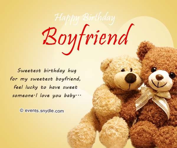 cute birthday wishes for boyfriend