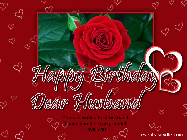 Birthday wishes for husband, Greetings and Messages - Festival Around ...