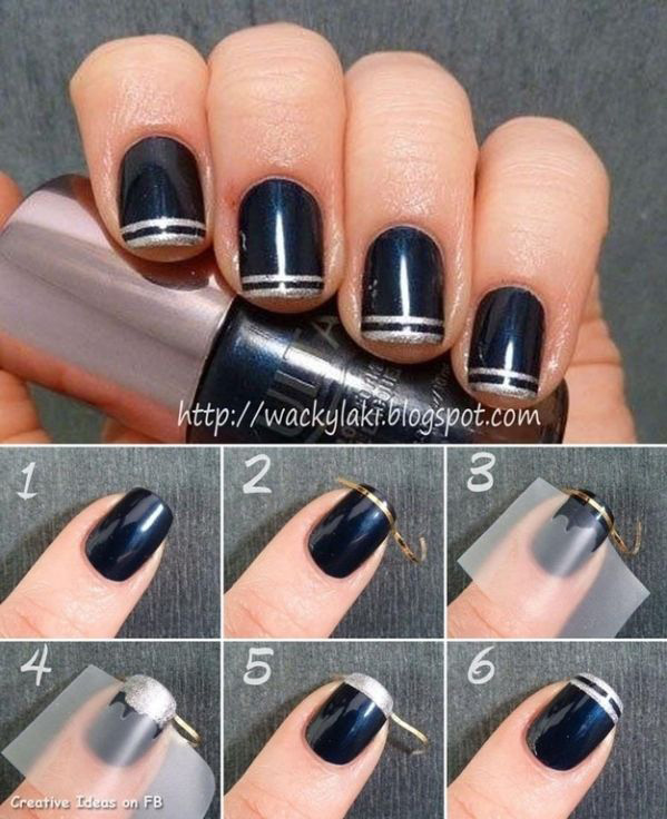 22 Super Easy Nail Art Designs and Ideas for 2024 - Pretty Designs | Nail  colors, Pretty nails, Simple nail designs