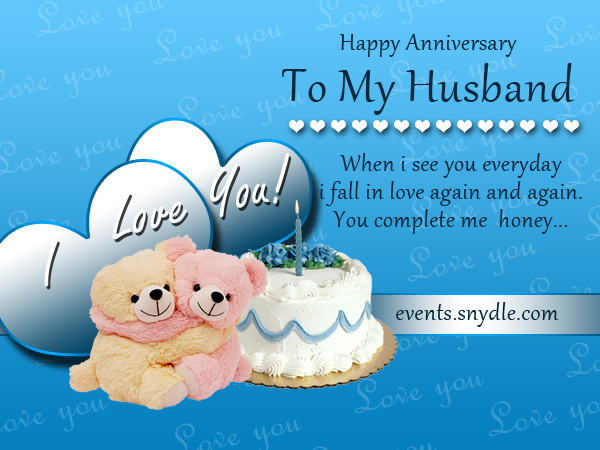 Wedding Anniversary Cards for Husband - Festival Around the World