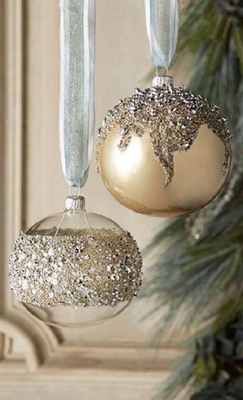 Glitter Ornaments Diy 2021