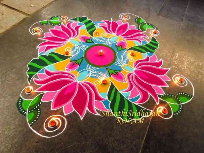 Gorgeous Rangoli Designs And Ideas For Diwali 2017 – Festival Around ...