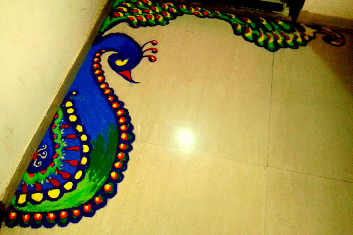 27+ Attractive Diwali Big Rangoli Designs With Colours Images